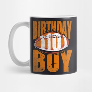 10th Birthday Boy 10 Years Old Football Lover Theme Party Mug